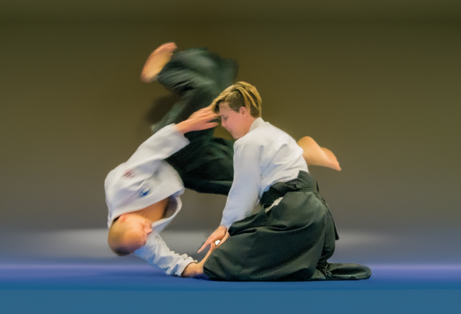 Saskia Scholz und Thomas Eichhorn vom Aikido-Verband Hessen e. V.    Bild: Jörg Scholz, Aikido-Verband Hessen e. V.