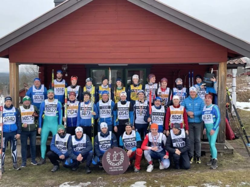 Die große Gersfelder Gruppe beim Vasalauf    Bild: SKG Gersfeld