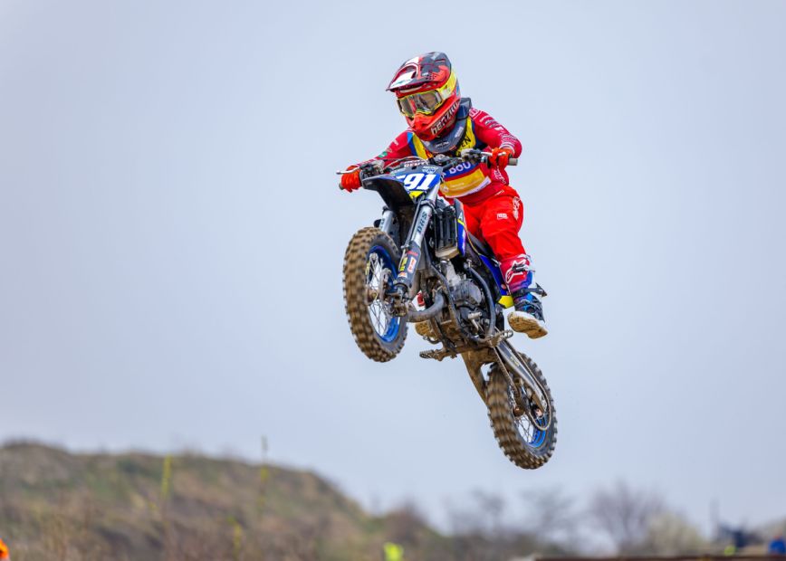 Motocross Europameisterschaft in Svebolle Dänemark, Luca Nierychlo    Bild: Dary Karina