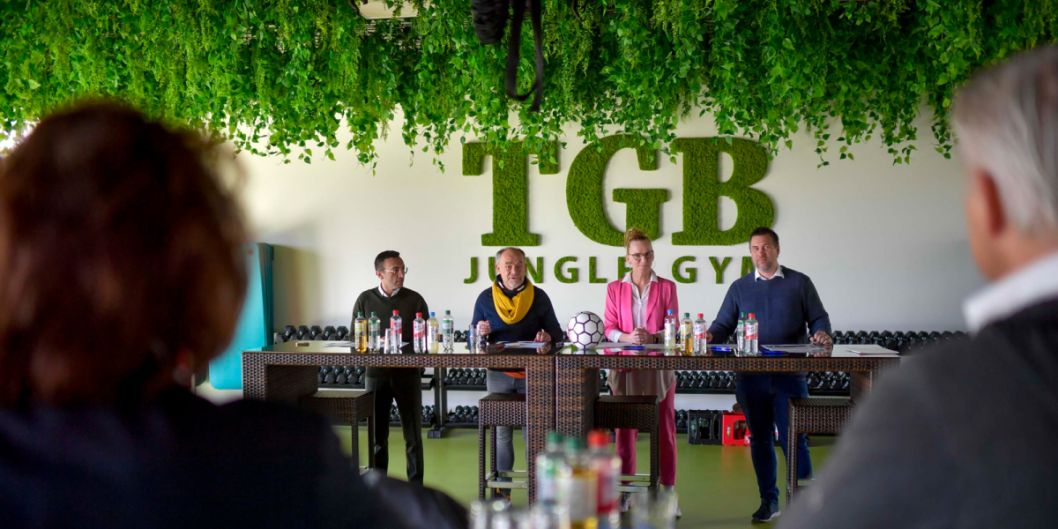 Die diesjährige Bilanzpressekonferenz des Sportkreises fand bei der TG Bornheim statt.     Bild: Kai Peters