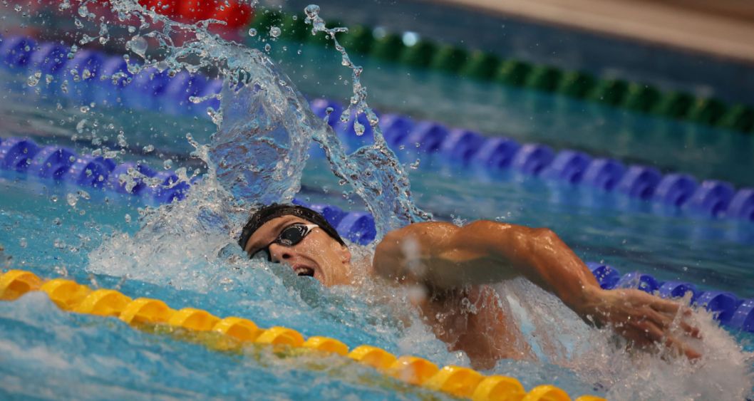 Danny-Schmidt, SG-Frankfurt auf den 200m Freistil    Foto: S. Sonnenschein