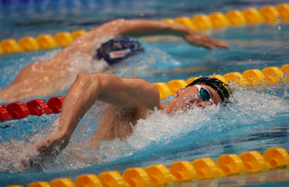 Oliver Klemet, SG-Frankfurt auf den 800m Freistil    Foto: S. Sonnenschein