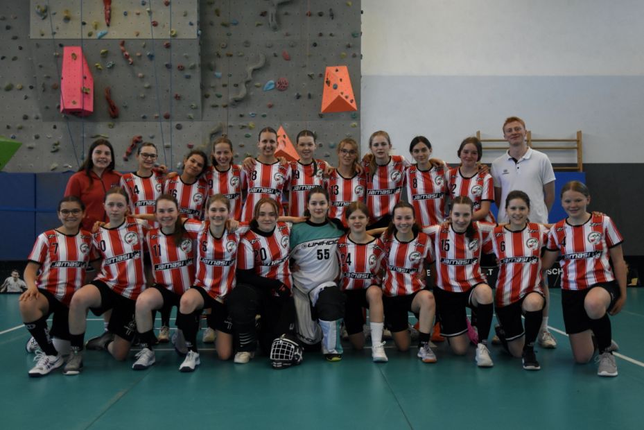 U17-Team West Juniorinnen bei der Floorball-Trophy 2023 in Naumburg    Bild: Floorball Deutschland