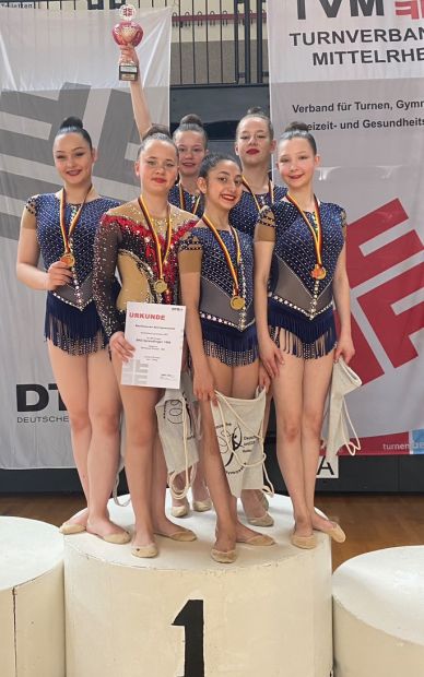 Die Gruppe der SKG Sprendlingen - Deutscher Meister im Mehrkampf.    Bild: Selina Höfler