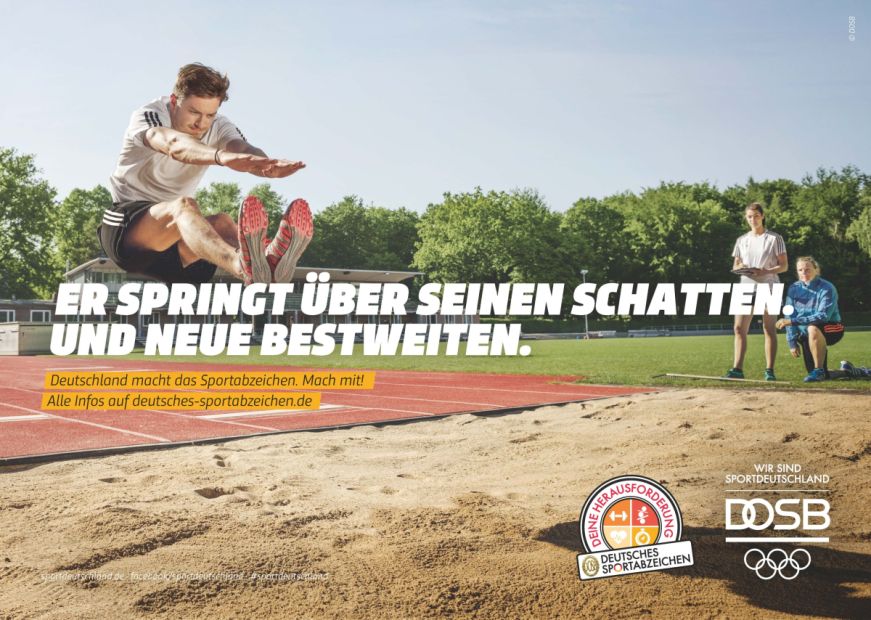 Das Sportabzeichen bietet einen niederschwelligen Einstieg in die Welt des Sports.    Bild: DOSB