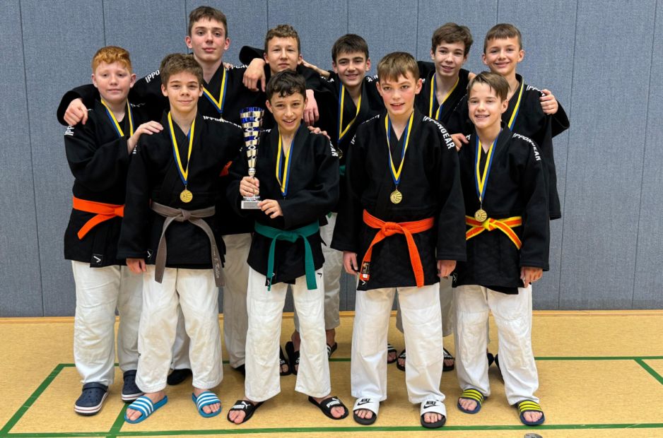 U15: 1. Platz Kampfgemeinschaft  1. Fuldaer Judo-Club/ TSG Nordwest 1898 Frankfurt    Bild: Siebert