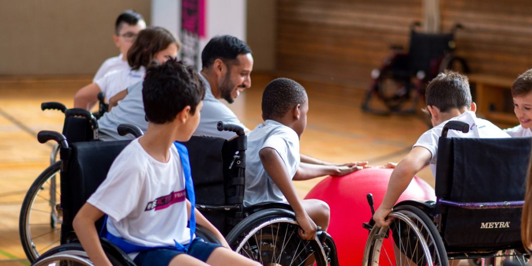 Fußball auf eine ganz neue Art zu erleben: beim Wheel Soccer des Frankfurter Inklusions-Sportverein e. V.    Bild: Sportkreis Frankfurt