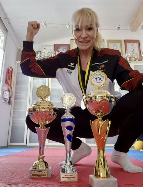 Monika Lang vom SC Judokan Frankfurt e.V. holt das Triple    Bild: Monika Lang privat