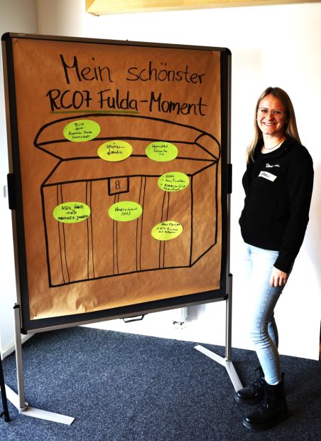 Natalie Runge moderiert "den schönsten Moment" im RC07    Bild: Harald Piaskowski