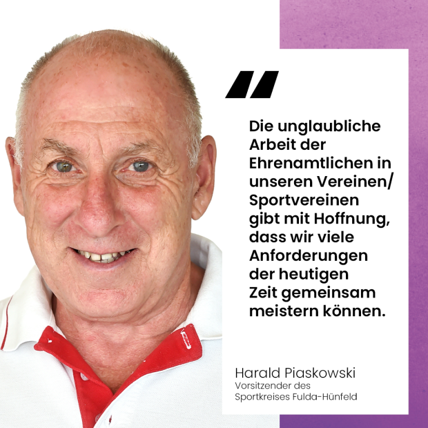 Harald Piaskowski - Vorsitzender des Sportkreis Fulda-Hünfeld e. V.    Bild: Charlie Rolff