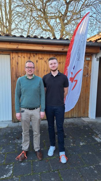 Von links:
Christopher Overbeck (Beisitzer), Robin Lenz (Jugendwart).