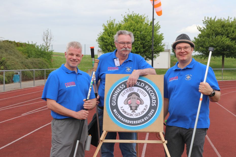 Thomas Koch, Peter Meisberger und Frank Steigerwald (von links) traten beim Welt