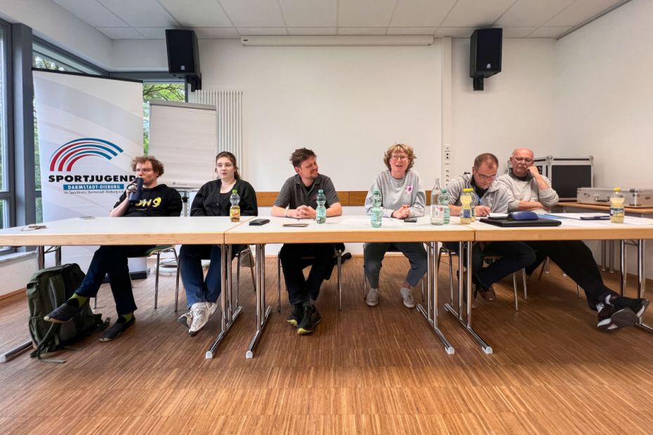Der "alte" Vorstand der Sportkreisjugend Darmstadt-Dieburg.    Bild: Ellen Lewis