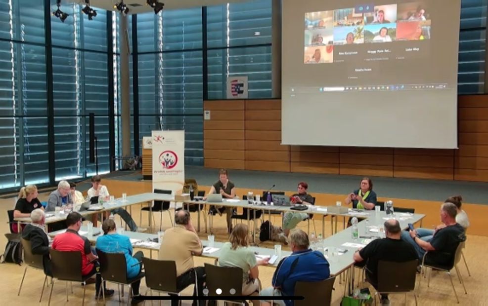 An der hybriden Jugendvollversammlung konnten die Neuwahlen des Jugendvorstands des Sportkreises Groß-Gerau mit Unterstützung der Sportjugend Hessen und dem digitalen VotesUp-Abstimmungstool erfolgreich durchgeführt werden.    Bild: lsbh/Sportkreis Groß-Gerau