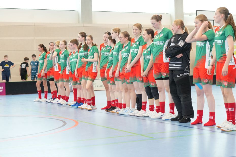 U17-Westauswahl weiblich bei der U17-Trophy 2025 in Kaarst-Büttgen    Bild: floorballdeutschland/flickr