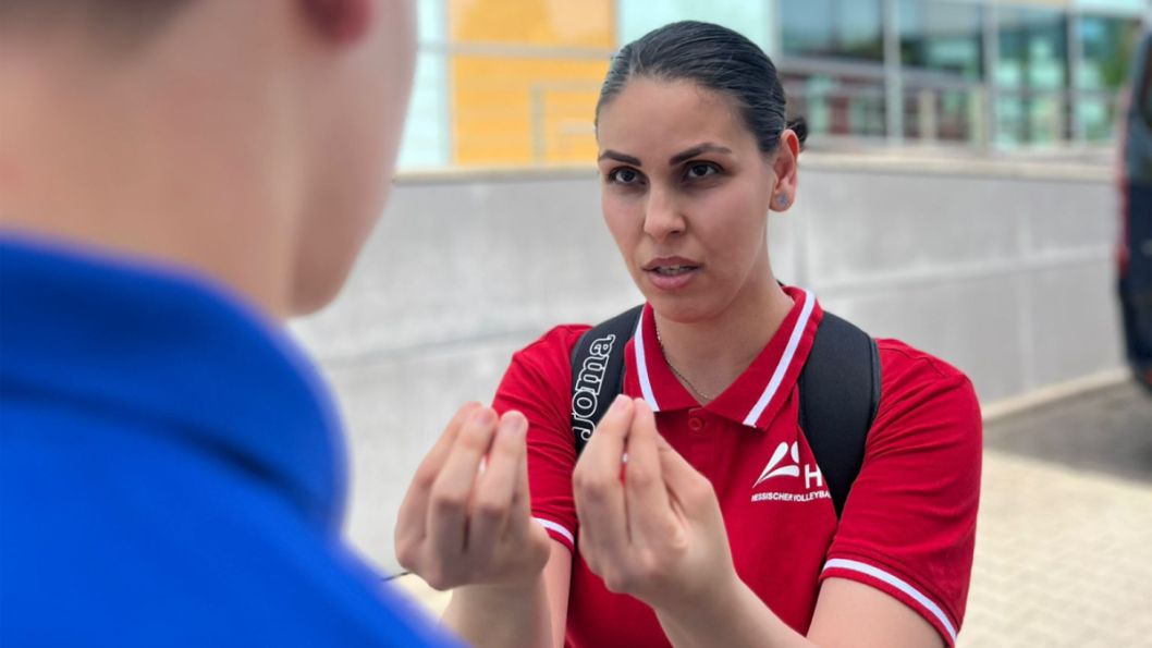 Zahra Kahlor betreute im Mai bereits ein hessisches Kader-Team beim Bundespokal.