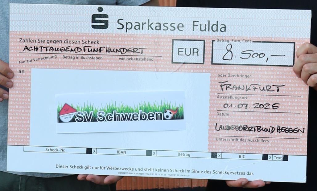 lsb h Förderung für SV Schweben