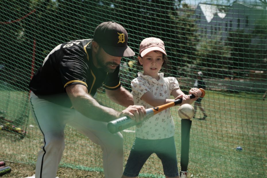 Baseball: Schlägerhaltung ist wichtig.     Bild: Niclas Weber