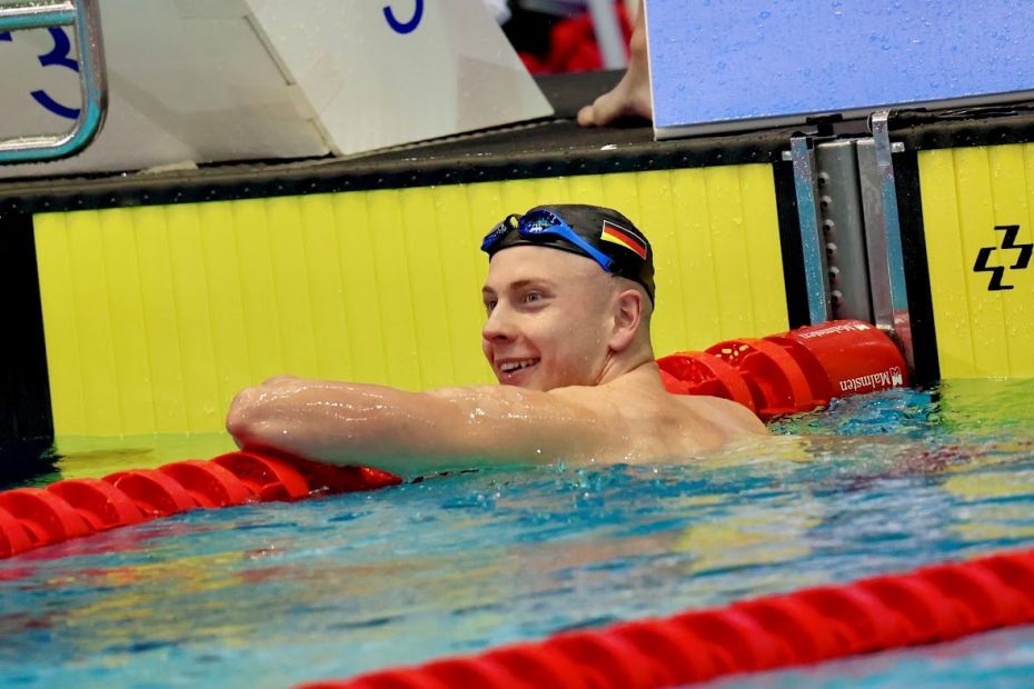 Auf Erfolgskurs: Der gebürtige Bad Homburger Oliver Klemet gewann im vergangenen Jahr Silber bei Olympia. Auch in diesem Jahr schwimmt der 23-Jährige in der Weltspitze mit. Den Grundstein dafür legte er in Frankfurt – im Sportinternat des Landessportbundes Hessen (lsb h).Foto: Hessischer Schwimm-Verband (Stefan Sonnenschein)
