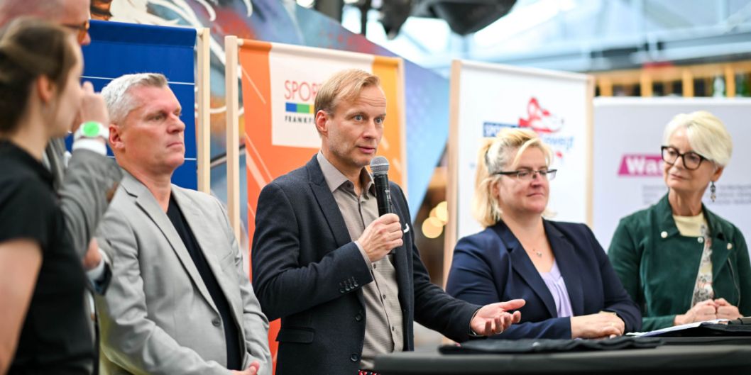 Ferdinand Huhle von der Mainova AG freut sich auf die gemeinsamen Aktionen während der Europäischen Woche des Sports.    Bild: Kai Peters