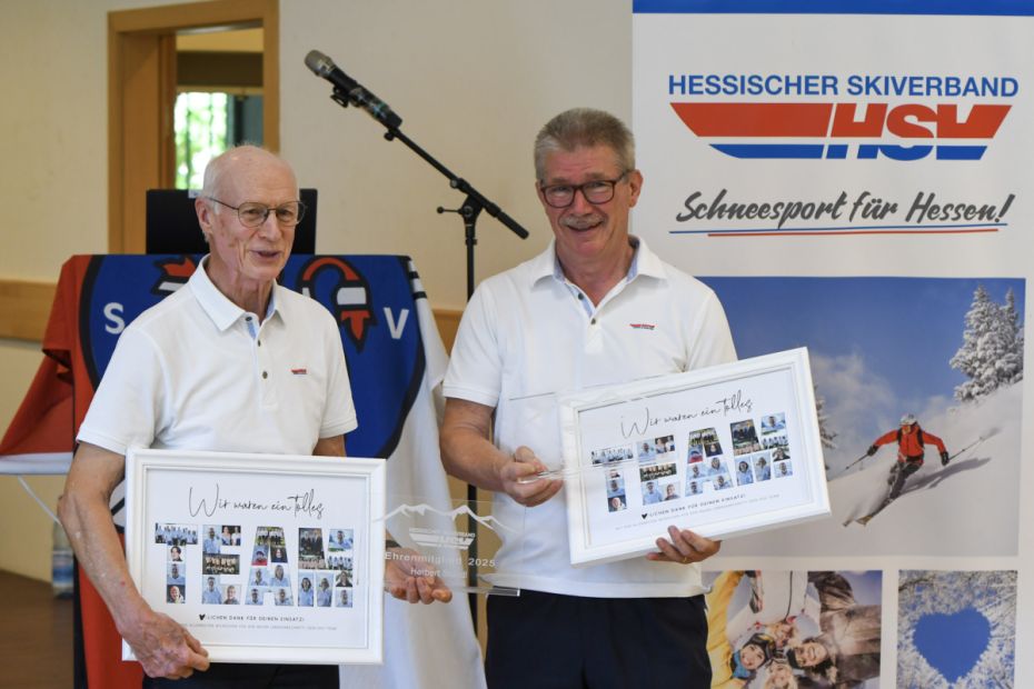 Mit Herbert Stündl (l.) und Dr. Werner Weigelt (r.) verließen zwei langjährige Präsidiumsmitglieder den HSV    Bild: Jan Simon Schäfer