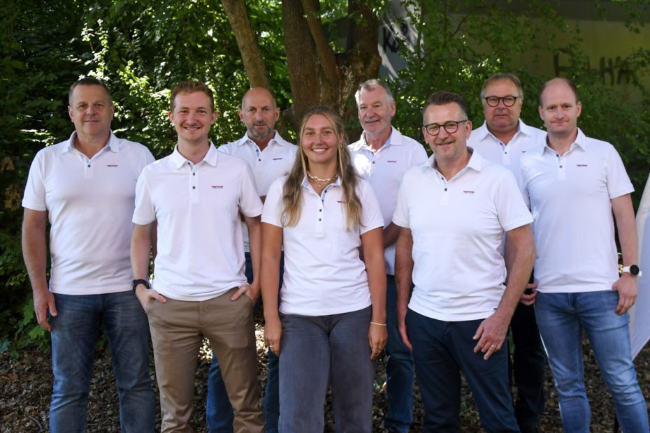 Das neue HSV-Präsidium (von links): Matthias Kopf, Lukas Wintershoff, Bernhard Mädler, Annika Sternberger, Axel Becker, Thomas Brenzel, Volkmar Hirsch, Dr. Olaf Schädler    Bild: Jan Simon Schäfer
