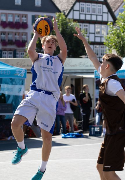 Bei den Jungs sicherte sich Team HESSEN den Titel: Deutscher 3x3-Meister 2025    Bild: Take27