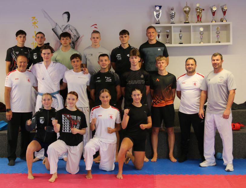Hessen Lions und LILTEC RKV bei gemeinsamen Trainingseinheiten in Anhausen am 16.08.2025    Bild: Martina Bier für den HFK