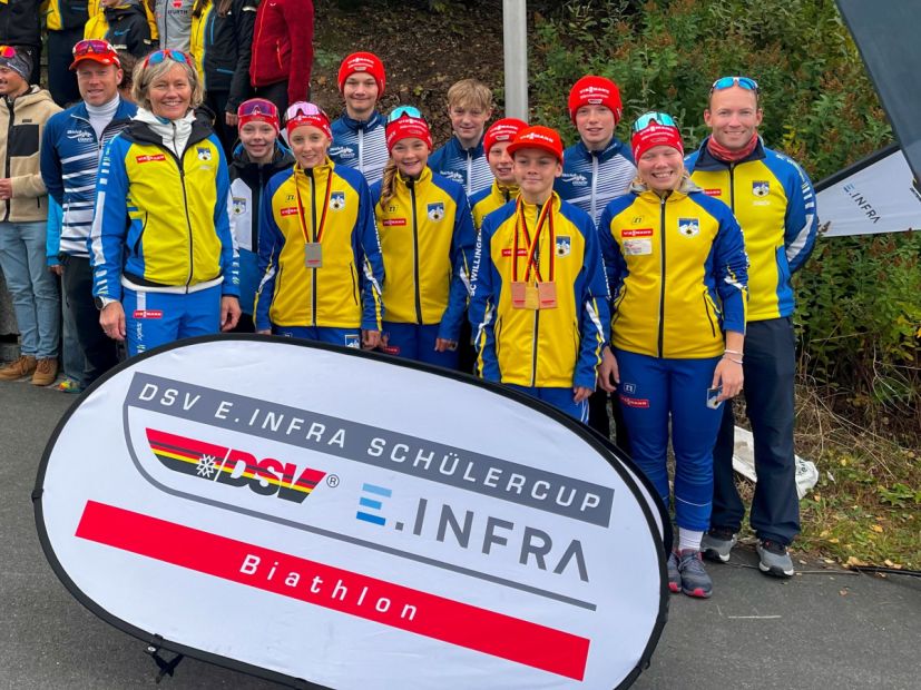 Die hessischen Nachwuchs-Biathletinnen und -Biathleten    Bild: SC Willingen