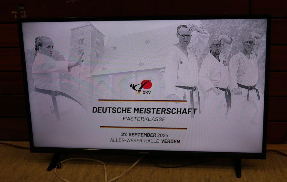 Deutsche Meisterschaft Masterklasse 2025 in Verden    Bild: Deutscher Karate Verband (DKV)