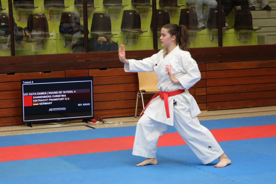 Tina Dannenberg, 7. Platz, Kata Einzel Damen    Bild: Martina Bier für den HFK