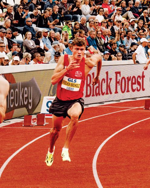 Owe Fischer-Breiholz startet für den Königsteiner LV. Im Juli sorgte der 21-Jährige für Aufsehen, als er bei seinem EM-Triumphüber 400-Meter-Hürden die drittbeste Zeit lief, die je ein Deutscher erreicht hatte.Foto: Maria Grunack