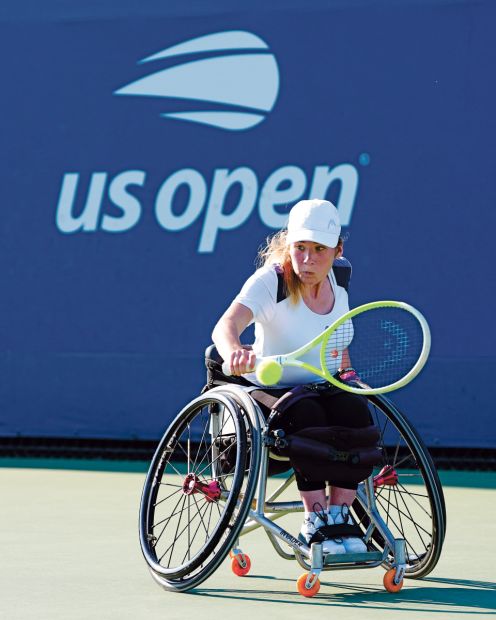 Ela Porges trainiert drei- bis fünfmal pro Woche. Tennis hat in ihrer Familie eine lange Tradition.Foto: USTA