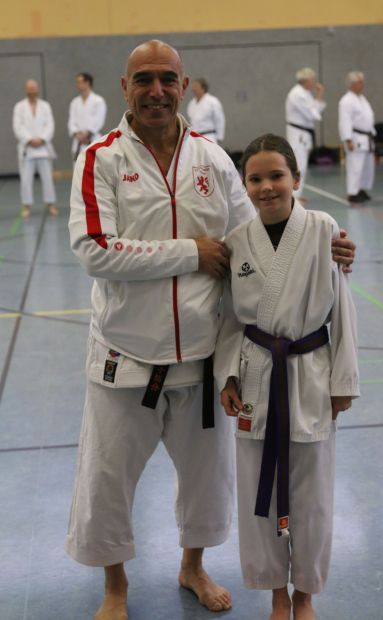 Amir Valadkhani und Emilie Spiegler vom Budocenter Kelkheim    Bild: M. Bier für den HFK