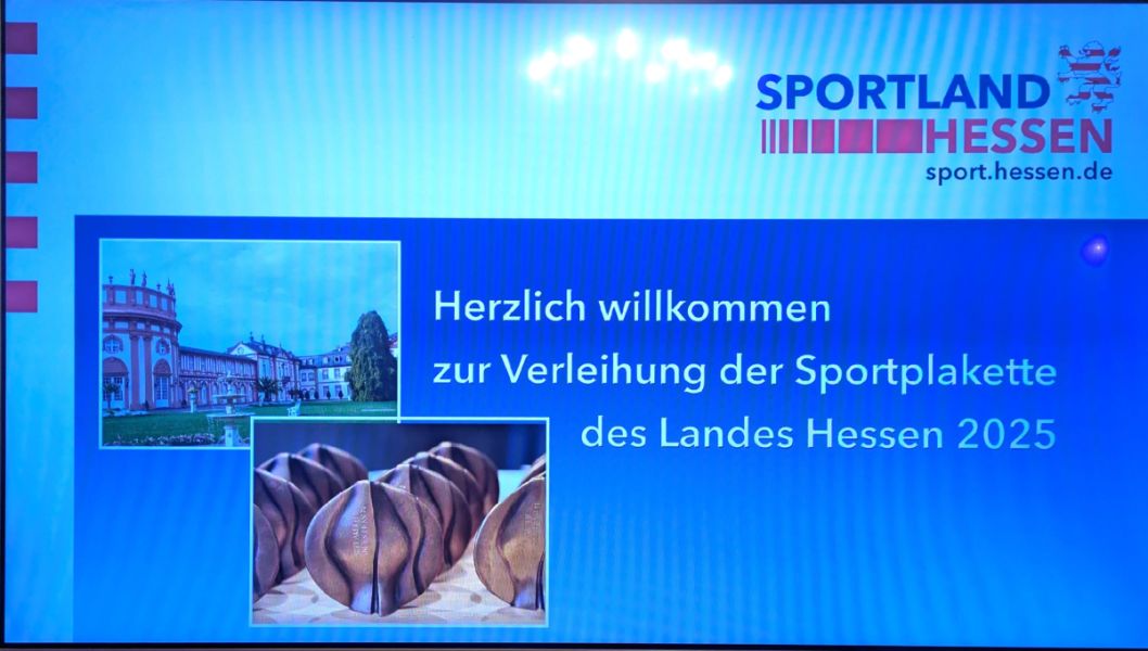 Das Hessische Ministerium für Familie, Senioren, Sport, Gesundheit und Pflege heißt die Gäste im Schloss Biebrich Herzlich Willkommen Bild: Harald Piaskowski