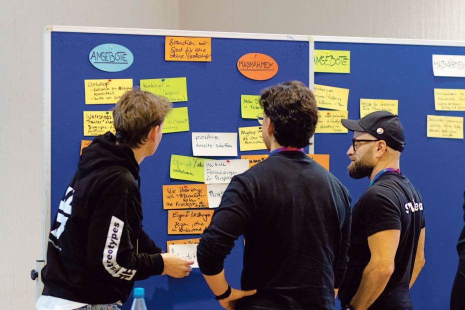 Beliebt waren die Workshop-Phasen, in denen viele Themen aufgegriffen wurden.Foto: Sportjugend Hessen