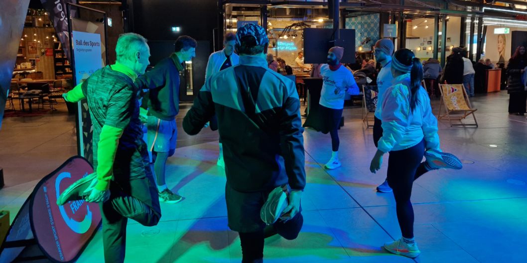 Zum Abschluss boten die Local Legends einen gemeinsamen City-Run.    Bild: Sportkreis Frankfurt