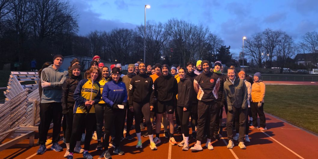 ... verschiedene Lauftrainings von Spiridon Frankfurt e.V. mit den Profis Djamila Böhm und Katharina Steinruck ...    Bild: Sportkreis Frankfurt