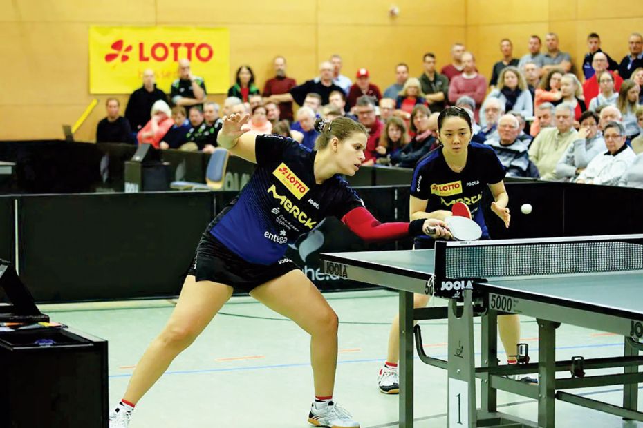 Langjährige Leistungsträgerinnen des TSV Langstadt: Petrissa Solja (links) und Cheng Hsien-tzu.Foto: Joaquim Ferreira