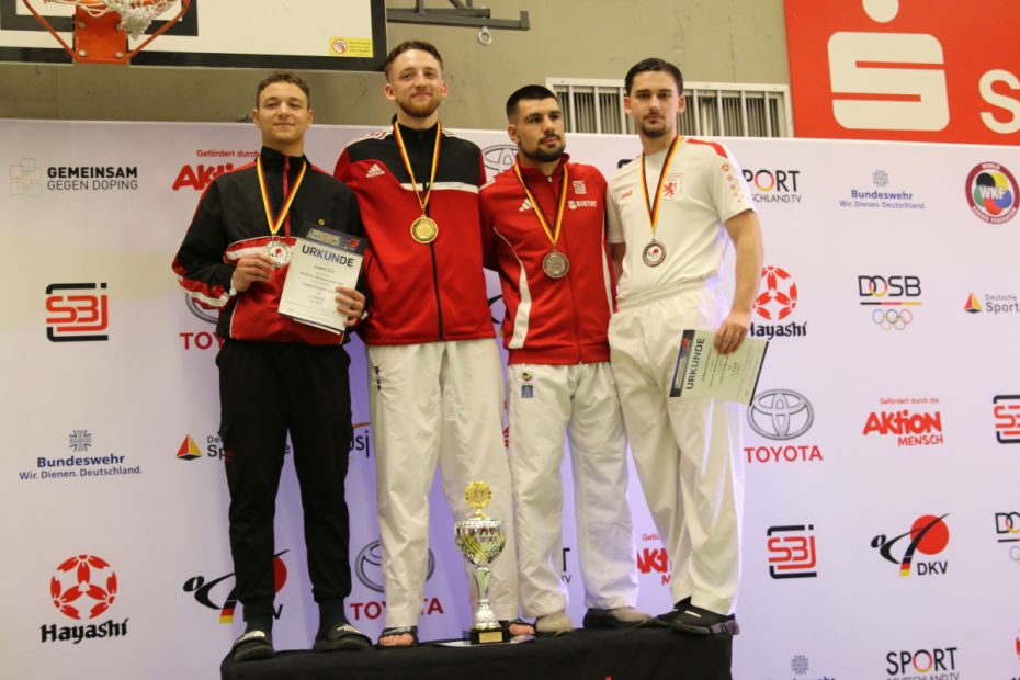 Bronze: Kumite Herren -84 kg , rechts: Armin Kurtanovic    Bild: Martina Bier (HFK Pressereferentin) für den HFK