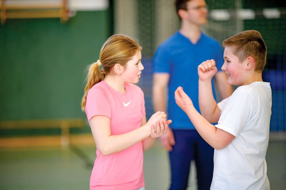 Am Infostand des Projektes „Move Queer“ konnten Interessierte ins Gespräch kommen.Foto: SJH/Alexandra Faulhaber