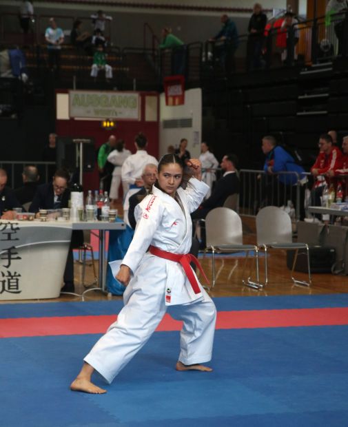 Patricia Hebbel (Kata) Silbermedaille Bild: Christina Dannenberg (HFK SocialMediabeauftragte)