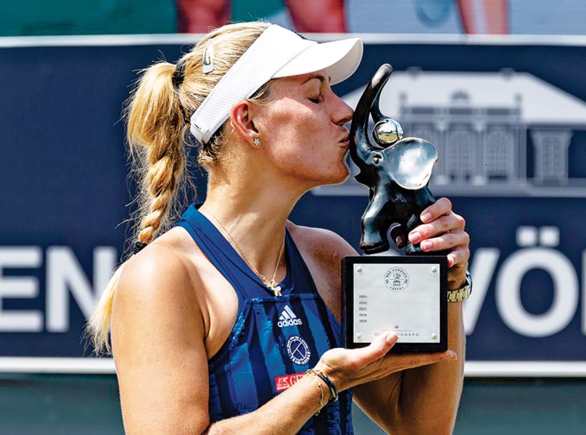 Die ehemalige Weltranglistenerste Angelique Kerber gewann vor fünf Jahren die erste Auflage der Bad Homburg Open. In diesem Jahr verabschiedet sie sich mit einem Showmatch.Foto: Bad Homburg Open