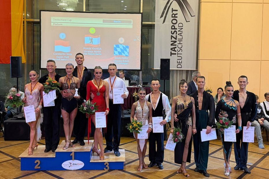 Siegerehrung Deutschlandcup Hauptgruppe A-Latein