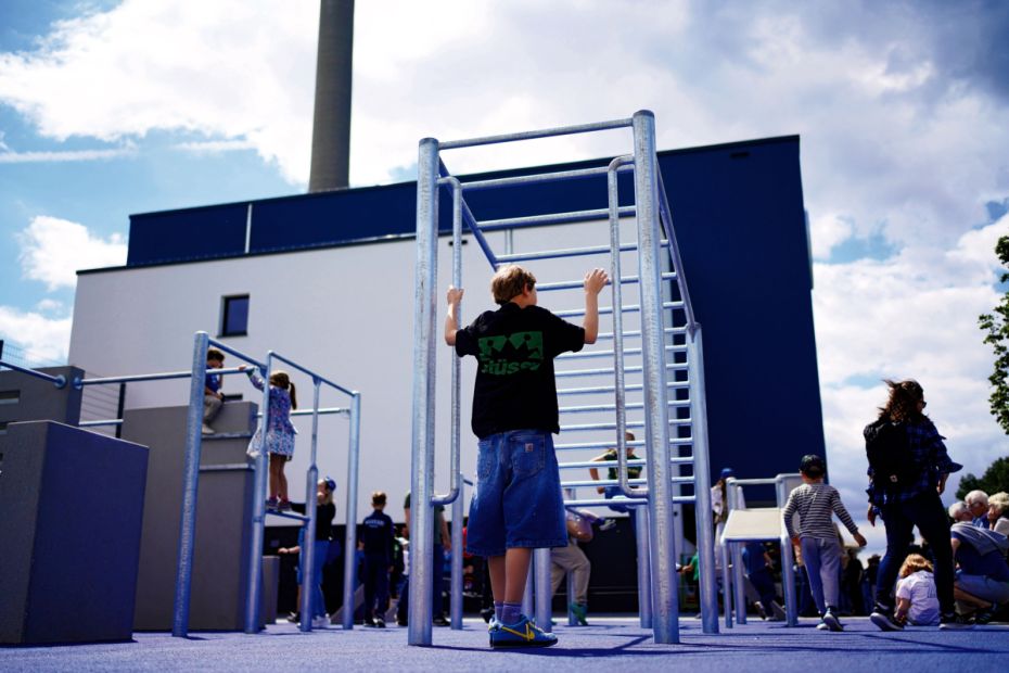 Der Campus bietet unter anderem ein Parkour-Areal.Foto: TuS Makkabi Frankfurt