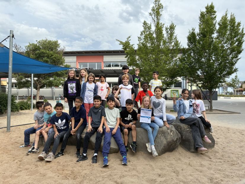 1. Platz - Klasse 3c der Georg-Mangold-Schule Bischofsheim Bild: Sportkreis GG