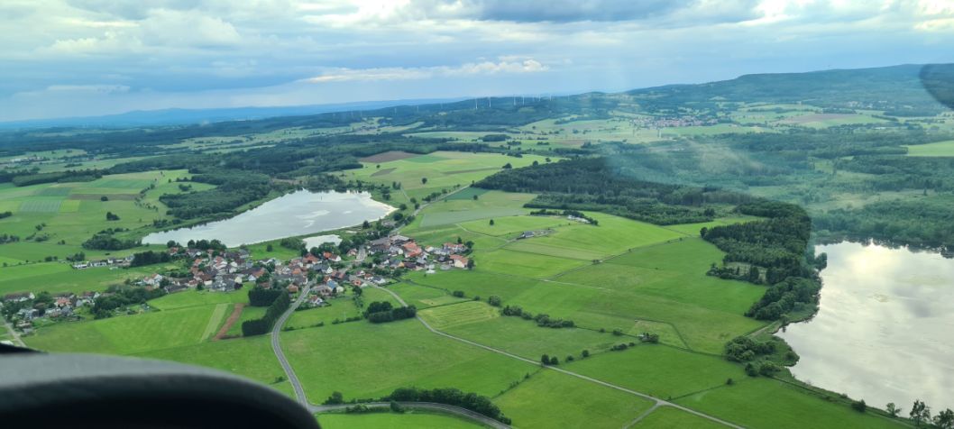 Blick über den wunderschönen Vogelsberg.    Bild: Andreas Ziesing