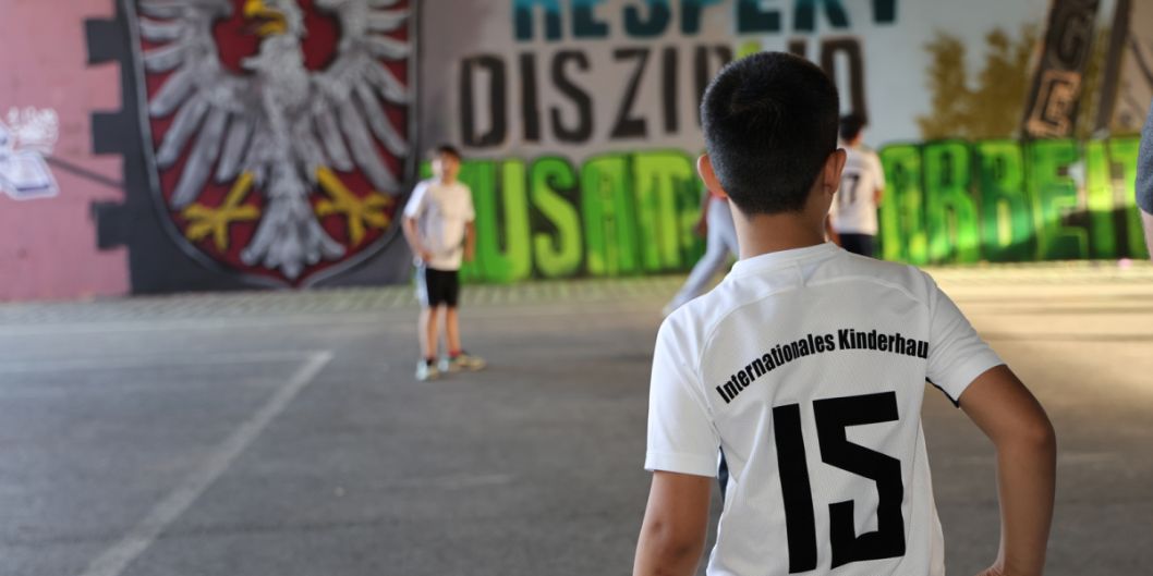 Das Internationale Kinderhaus stellte eine der Mannschaften der U13. Bild: Beate Tomann
