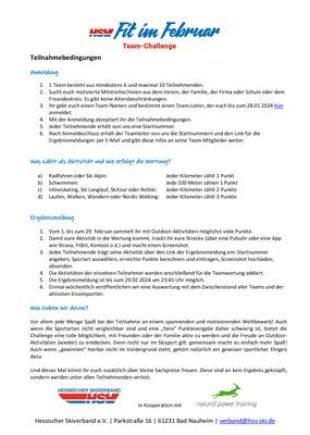 Informationen und Anmeldung zur "Fit im Februar"-Challenge