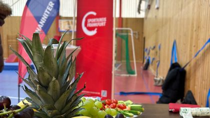 Der Sportnachmittag in der Fabriksporthalle.                Bild: Johanniter-Unfall-Hilfe e.V. Regionalverband Rhein-Main